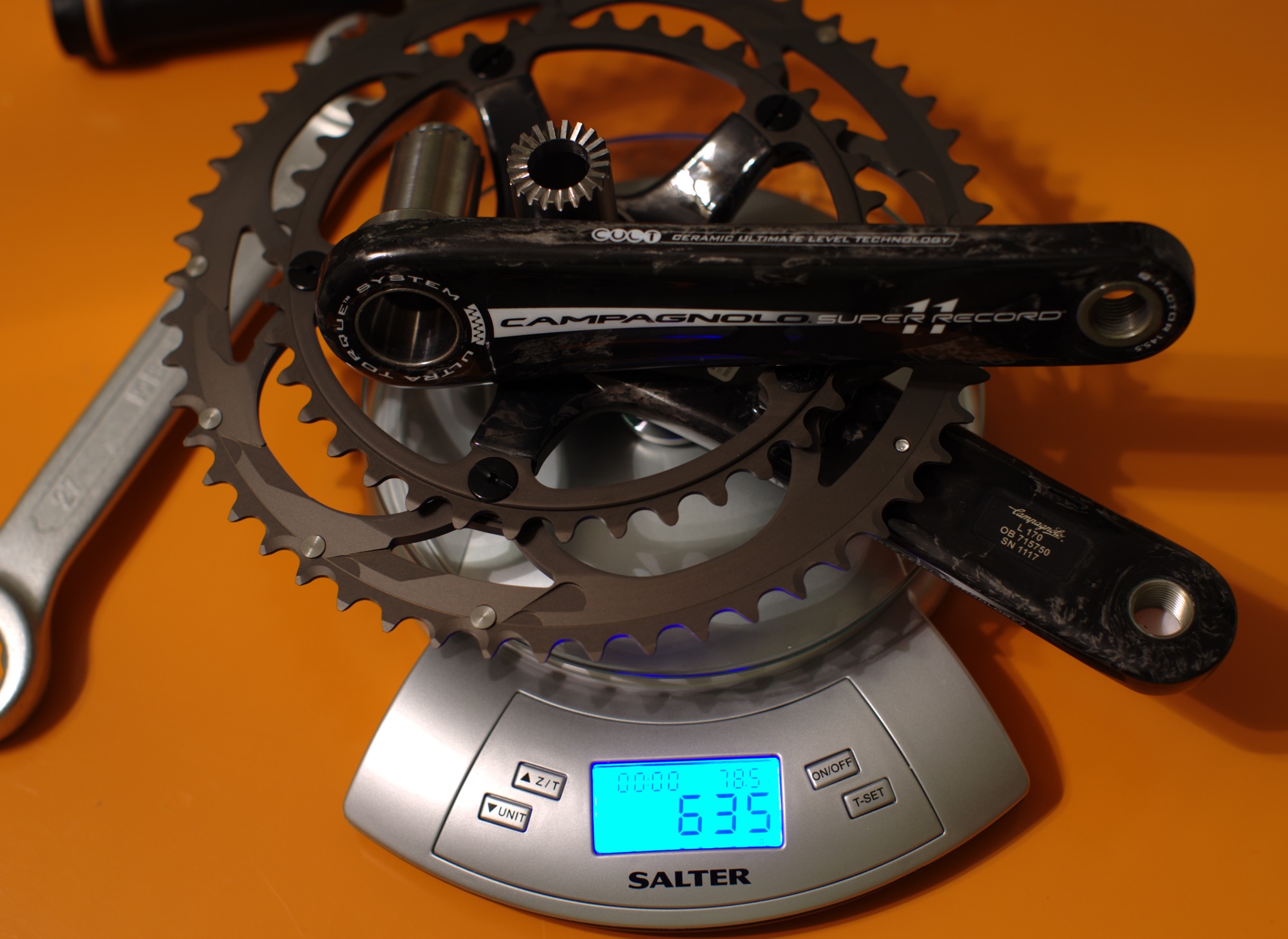 Campy ultra torque system weight